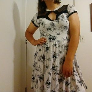 Black and White Disney Princess Dress